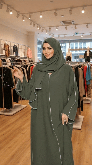 💯عباية أنيقة و راقية مع الشال