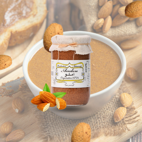 أملو باللوز – ممزوج بعسل البرتقال وزيت الأركان الأصلي