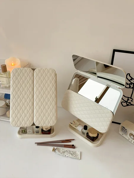 Miroir مرآة مكياج ثلاثية الطي