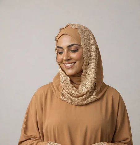 عباية صلاة بالدونتيل و الكابيشو