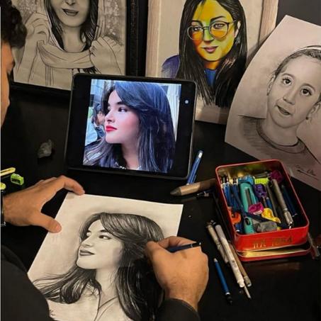 رسم بورتريه احترافي ✅ portrait personnalisé