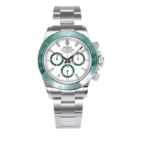 Rolex Daytona : Cadran Blanc, Lunette Verte (Édition inspirée)