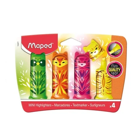 FLUORESCENT MINI FRIENDS 4 CLRS MAPED