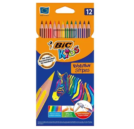 Crayon de Couleur BIC KIDS 12 Couleurs