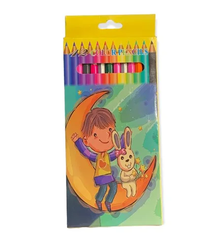 CRAYONS DE 12 COULEURS NORMAL 18 CM