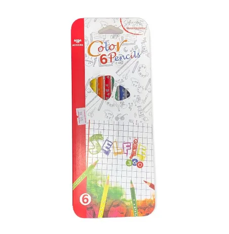 CRAYONS DE 6 COULEURS ACCORD SELFIE 360’