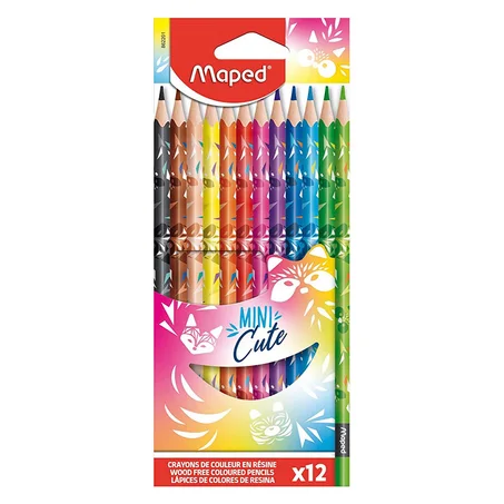 CRAYON DE 12 COULEURS MAPED MINI CUTE 18 CM