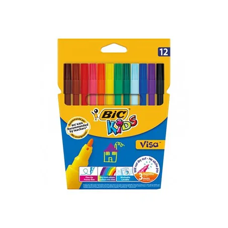 Feutre Coloriage de 12 Couleurs BIC Kids