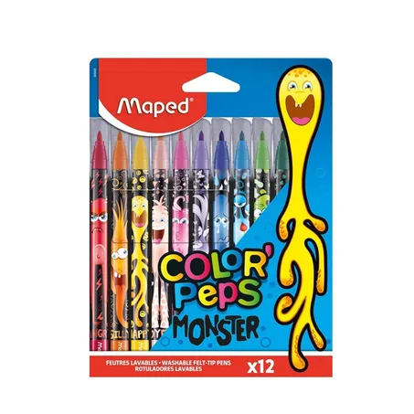 Feutre MAPED "Monster" 12 Clr