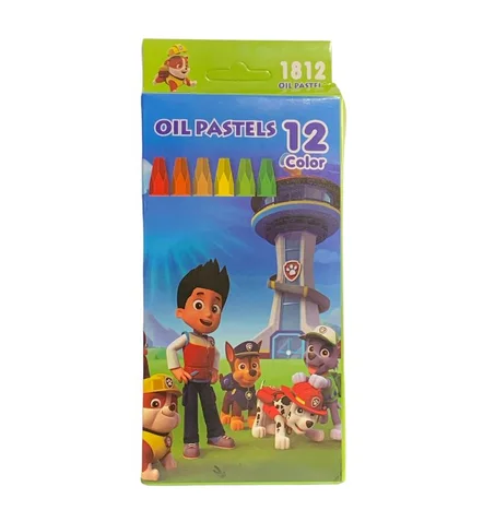 CRAYONS DE 12 COULEURS A CIRE OIL PASTELS BIMBO 11 CM