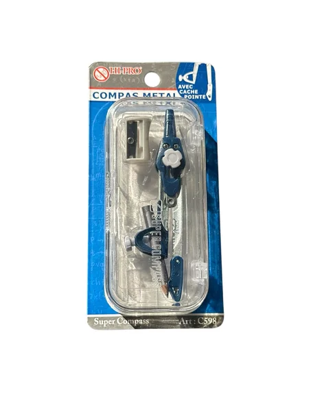Compas HI-PRO avec Crayon et Taille Crayon