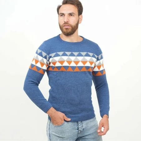 Pull Homme avec Bonde Jacquard ME62
