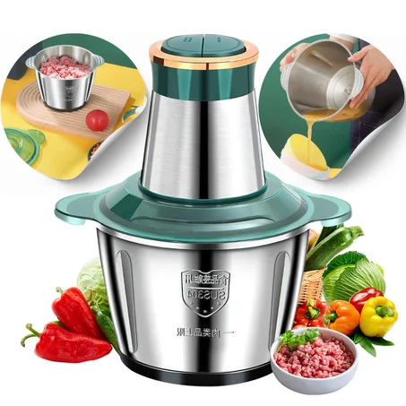 مطحنة طعام كهربائية وخلاطة لحوم وخضروات