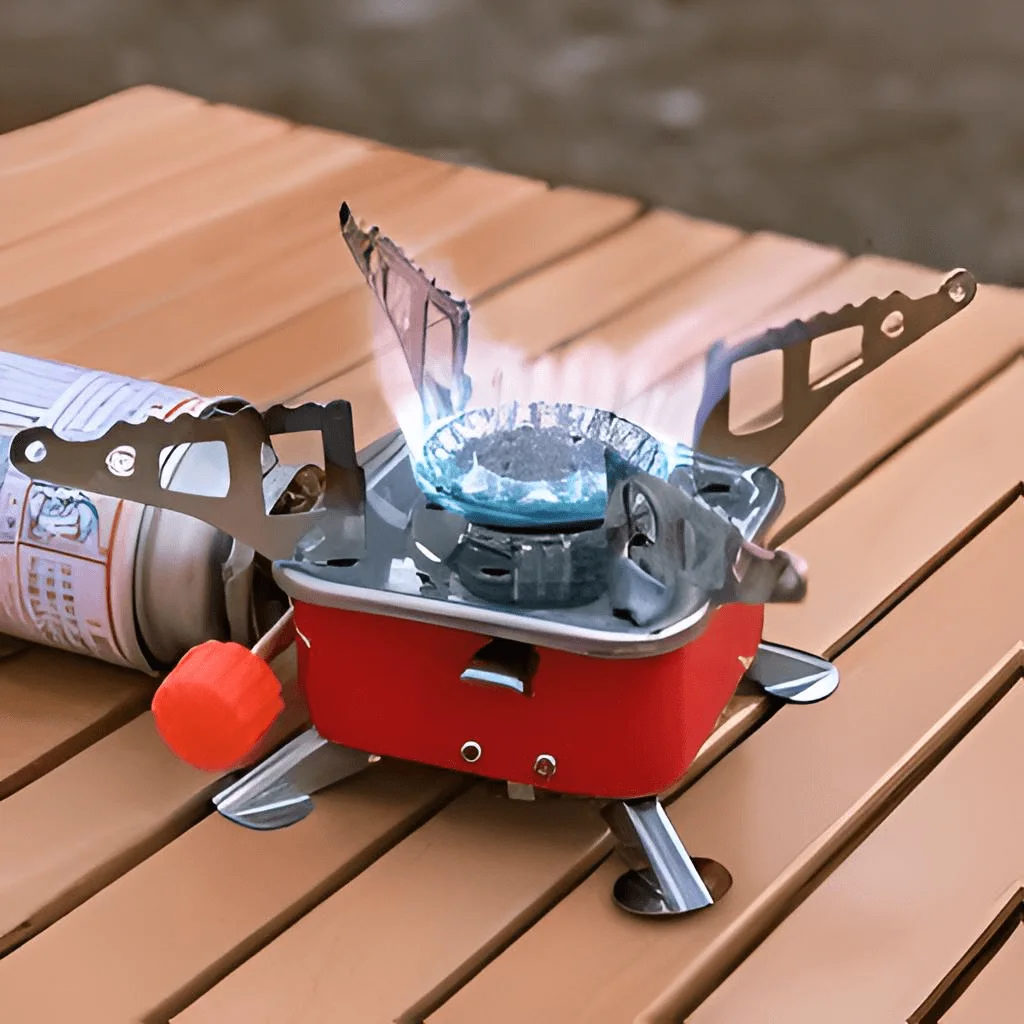 موقد غاز محمول مقاوم للرياح للاستخدام الخارجي