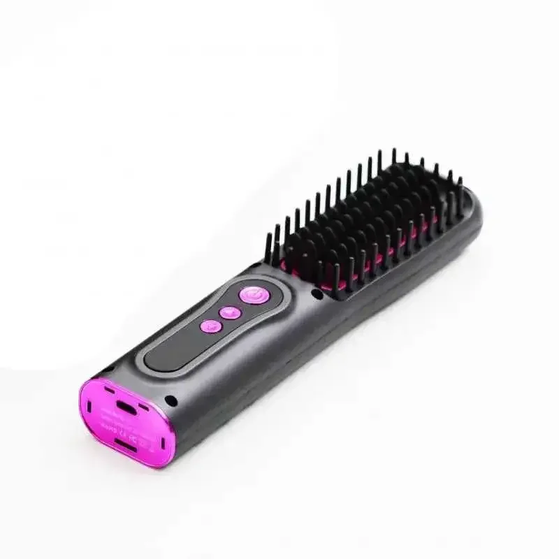مشط تجعيد الشعر اللاسلكي ومشط فرد الشعر اللاسلكي