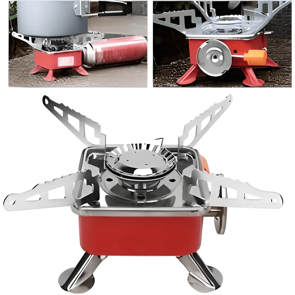 موقد غاز محمول مقاوم للرياح للاستخدام الخارجي