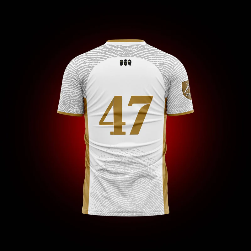 omerta 47 maillot blanc doré