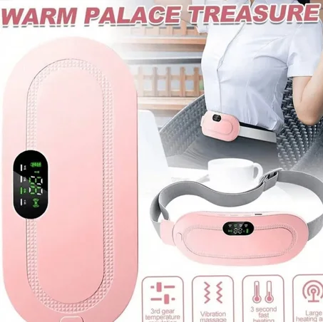 وداعًا لآلام الدورة 💗 جهاز حراري مساج لتسكين الألم في دقائق