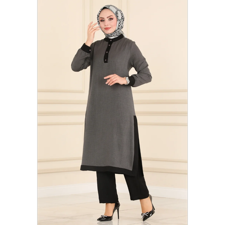 طقم لون الرصاصي&اسود 2444SL432