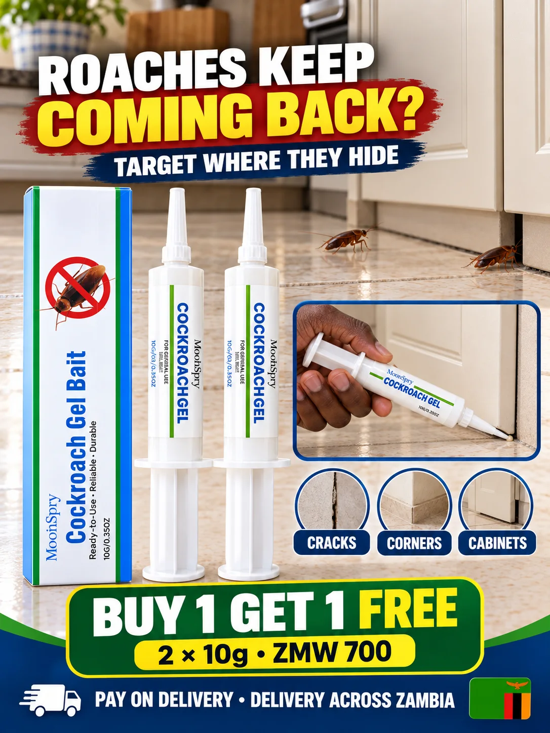 Buy one get one free Roach Guard offer for ZMW 700