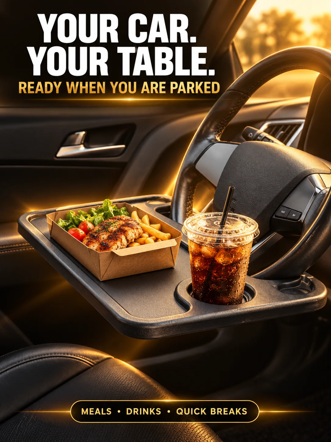 Car Steering Wheel Tray Desk