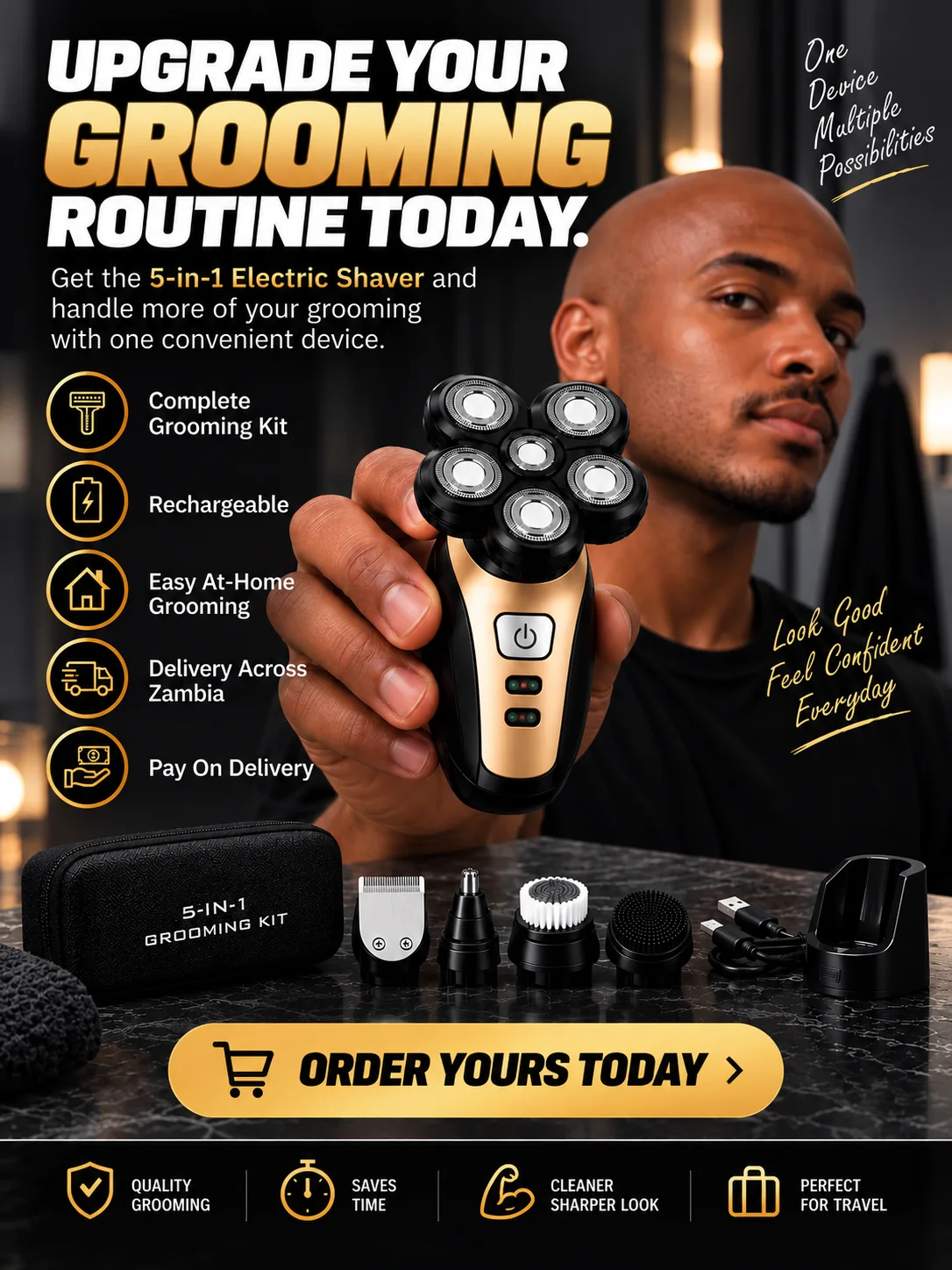 5-in-1 Electric Shaver