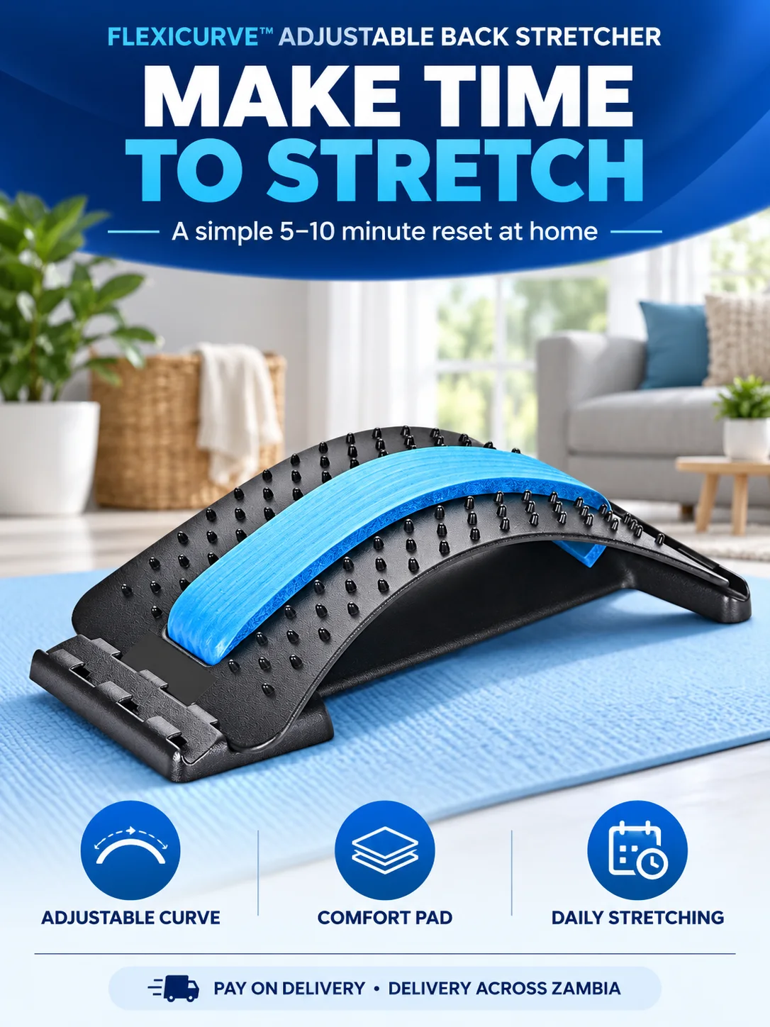 FlexiCurve™ Adjustable Back Stretcher