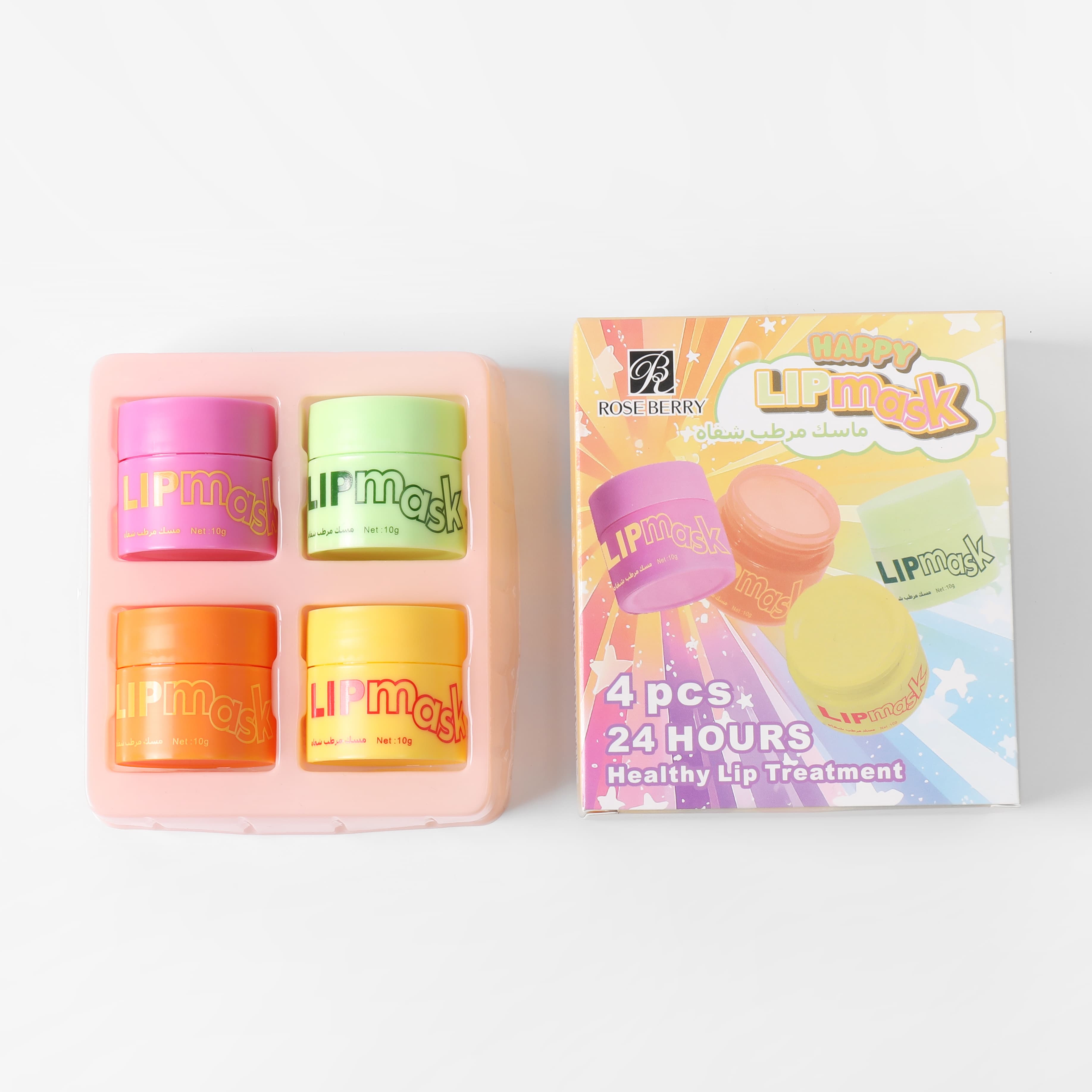 Roseberry Happy Lip Mask -(4pcs) ماسك الشفايف من روز بيري
