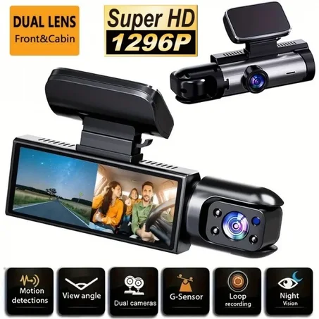 Camera de voiture Dashcam SUPER HD 1296P