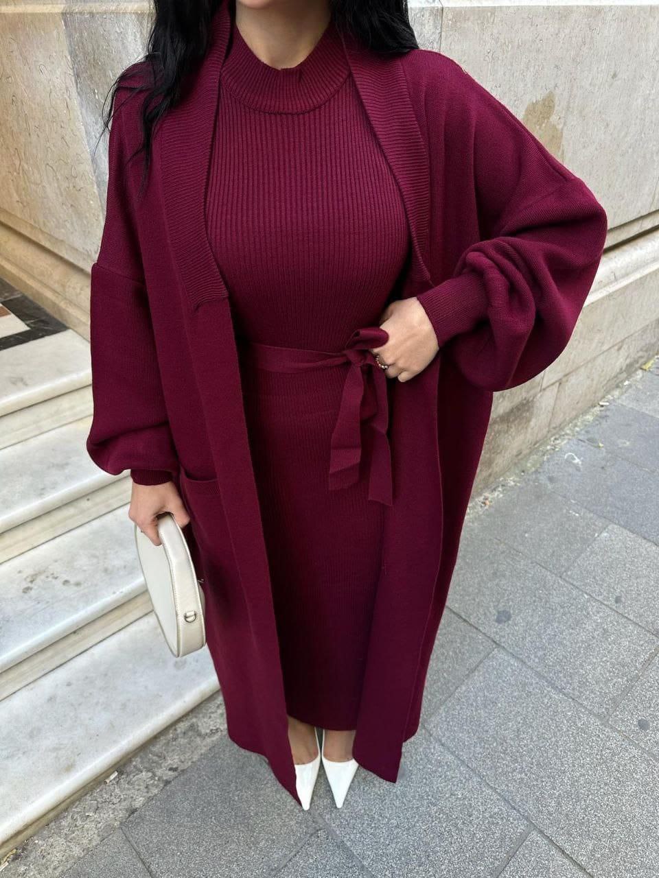 🤎  طقم صوفي أنيق – إطلالة راقية في كل مناسبة