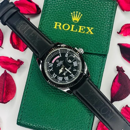 Rolex ceinture noir