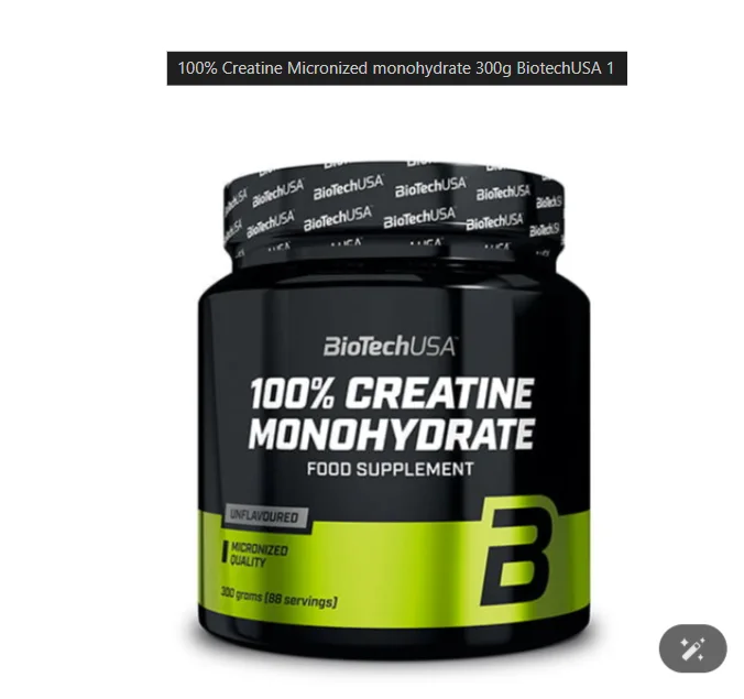BioTechUSA 100%  Creatine Monohydrate - 500 g non-aromatisé
