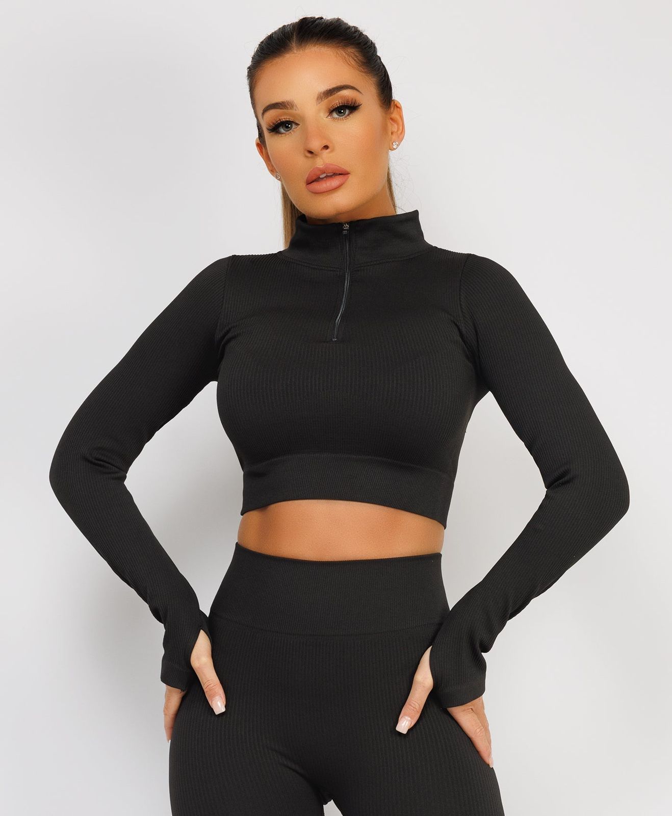 ENSEMBLE 2 PIECES  NOIR - GRIS - BIEGE UNIFORME
