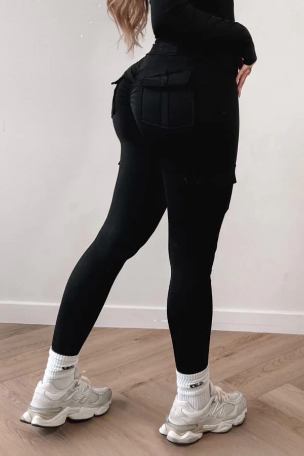 ENSEMBLE SPORT NOIR 2 PIECES - BBL JACKET & Legging