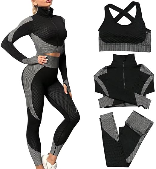 ENSEMBLE 3 PIECES NOIR / GRIS