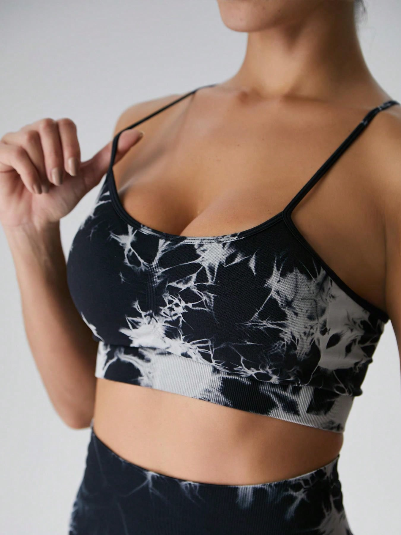 ENSEMBLE TIE&DYE 2 pcs AVEC BRASS - NOIR