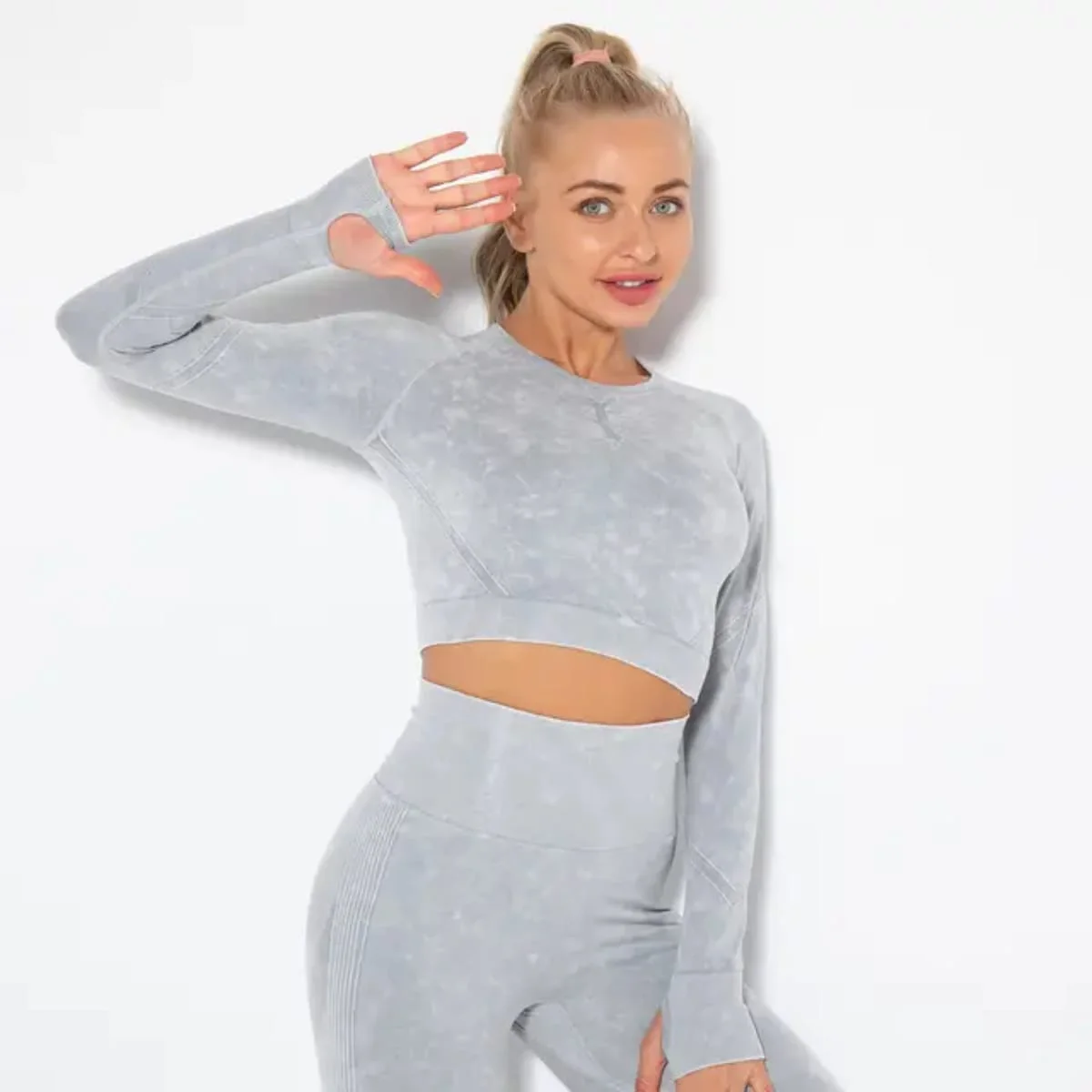 ENSEMBLE SPORT GRIS 2 PIECES