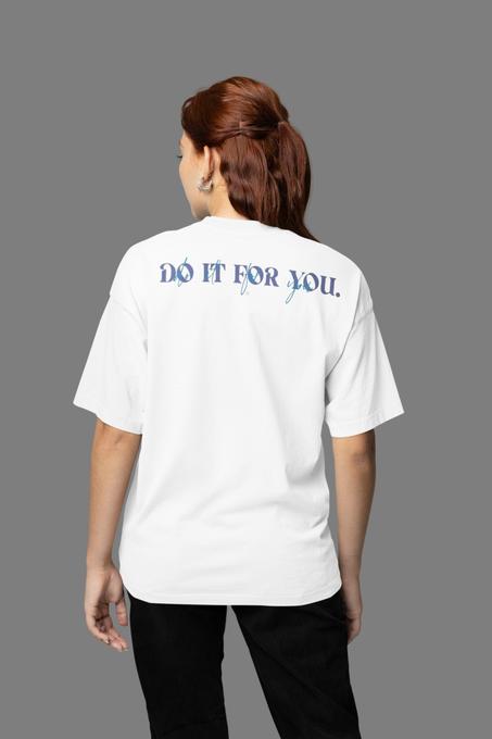 Oversize  T-shirt - DO IT  -   BLANC