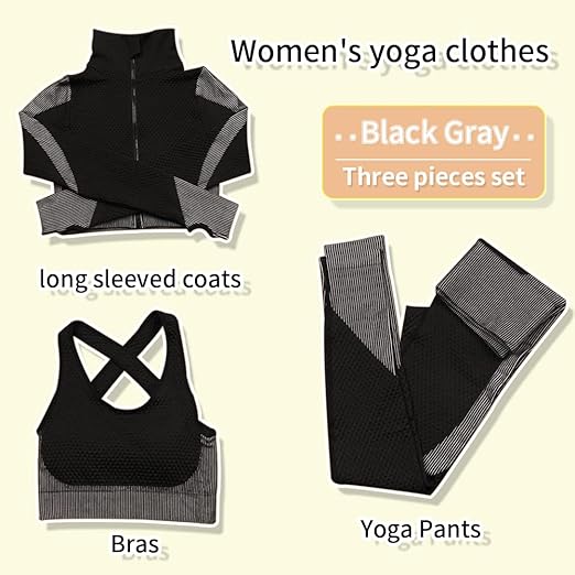 ENSEMBLE 3 PIECES NOIR / GRIS