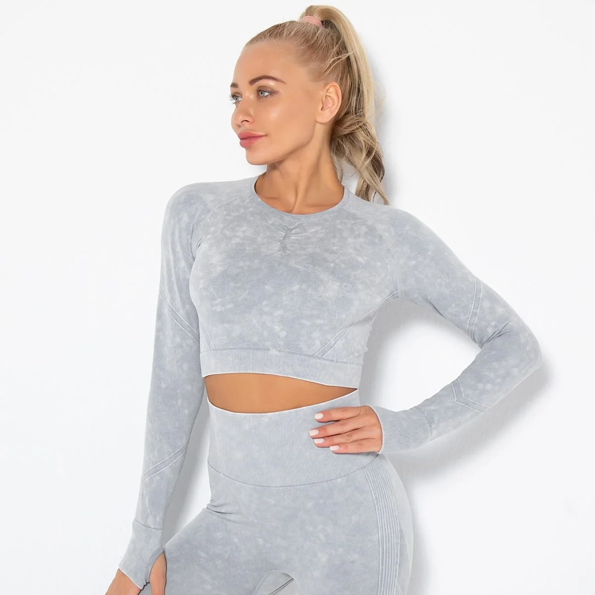 ENSEMBLE SPORT GRIS 2 PIECES