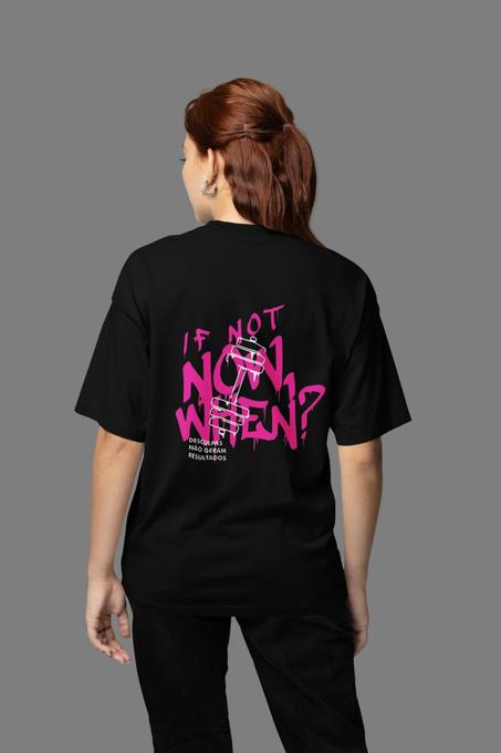Oversize  T-shirt - NOW   -   NOIR