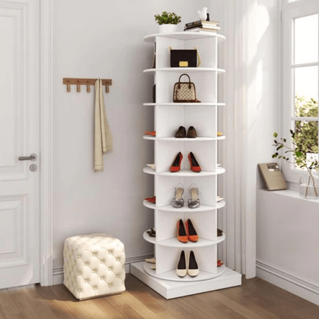 الرف الدوّار للأحذية – الحل العصري لتنظيم حذائك بأناقة وكفاءة!