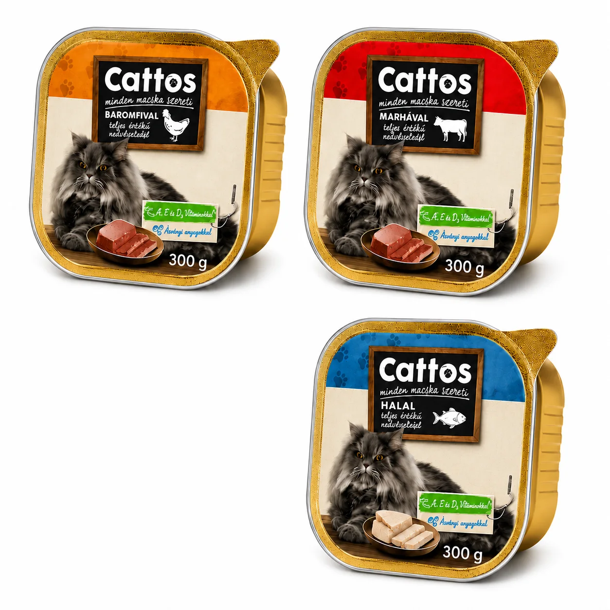 Cattos – Pâtée complète pour chats 300 g