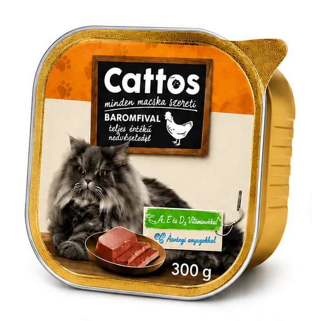 Cattos – Pâtée complète pour chats 300 g