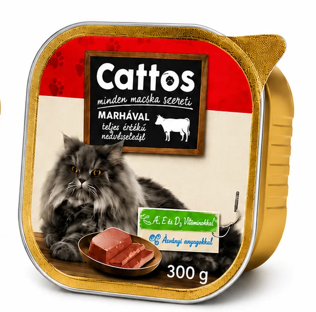 Cattos – Pâtée complète pour chats 300 g