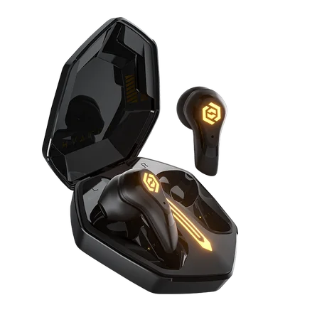 HAYLOU G3 TWS Gaming Earphone Professional Gaming Mode Buletooth Headphone With Unique Charging Case Glaring RGB Light Earbuds