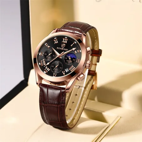 New Elite Mens Quartz Watches Business Dress Waterproof Wristwatch