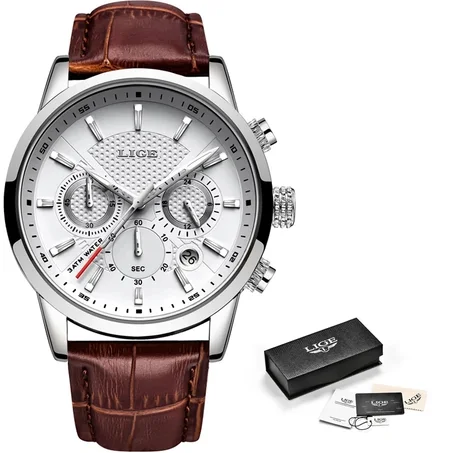 Watches Mens Top Brand Luxury Casual Leather Quartz Men's