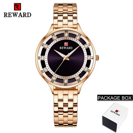 REWARD Fashion Ladies Quartz Watch Casual Luxury Waterproof Women Watches Relo