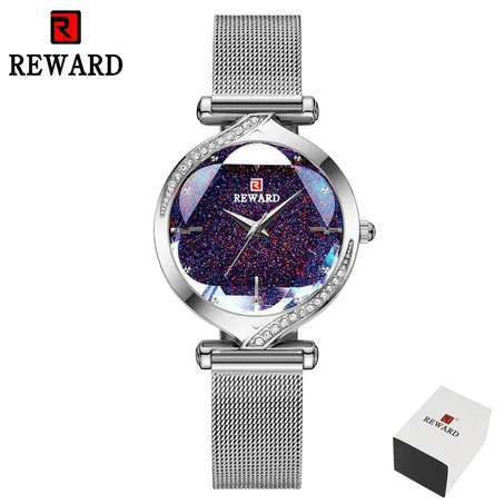REWARD Women Watch Luxury Stainless Steel Bracelet Wristwatches Classy Fashion Waterproof Wrist Watch Timepieces